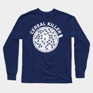 Cereal Killer funny pun skull word play humor t-shirt Long Sleeve T-Shirt